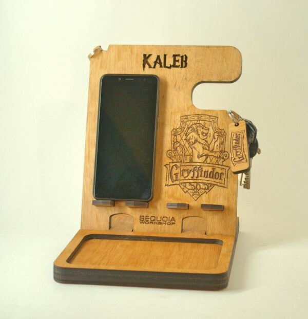 Harry Potter Personalized Wood Charging Station Organizer