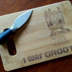 Marvel Groot MINI Bamboo Cutting Board