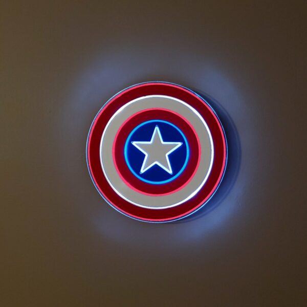 Marvel Captain America Neon-Like LED Shield Sign