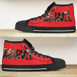 Marvel High Top Converse Style Shoes