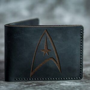 Personalized Star Trek Leather Wallet