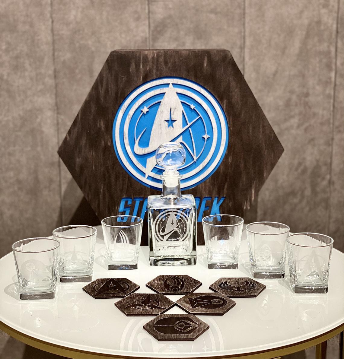 star trek whiskey glasses