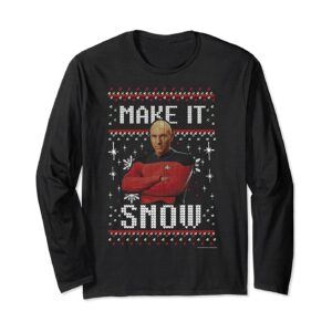 Star Trek Picard Make It Snow Long Sleeve Tee