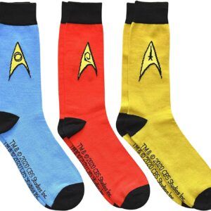 Star Trek Uniform Emblems Men's Crew Socks