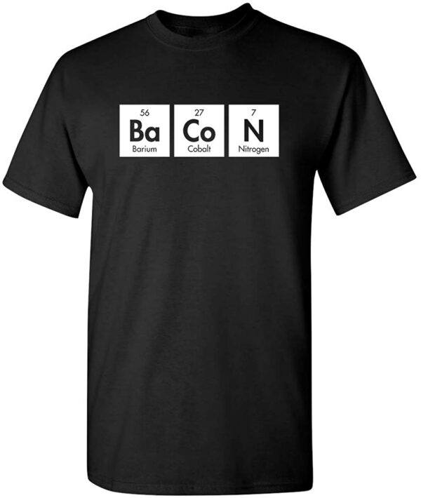 Chemistry Bacon Elements Graphic T-Shirt