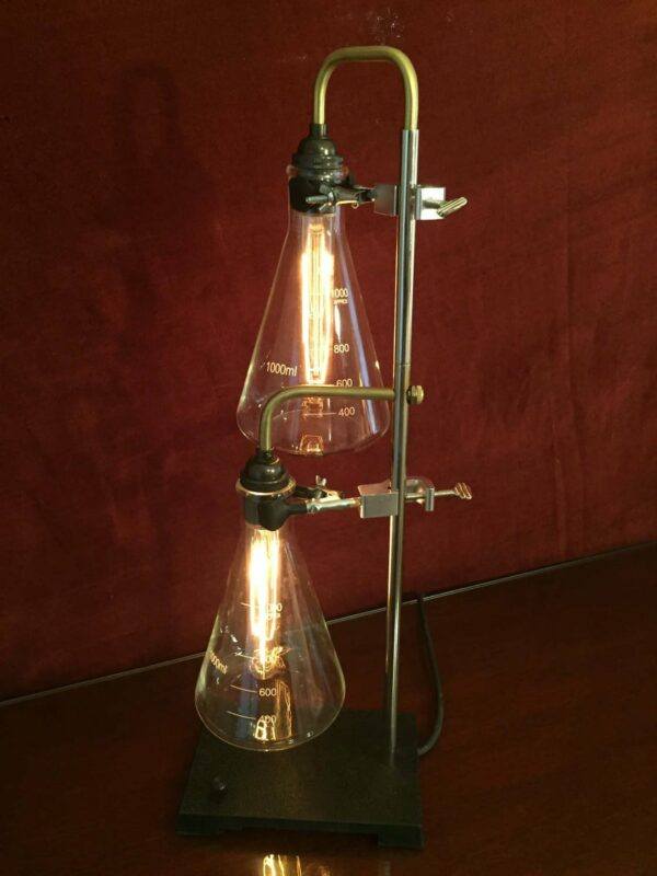 Chemistry Illuminated Erlenmeyer Flask Lamp