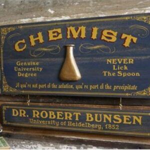 Chemistry Personalized Decorative Wooden Sign