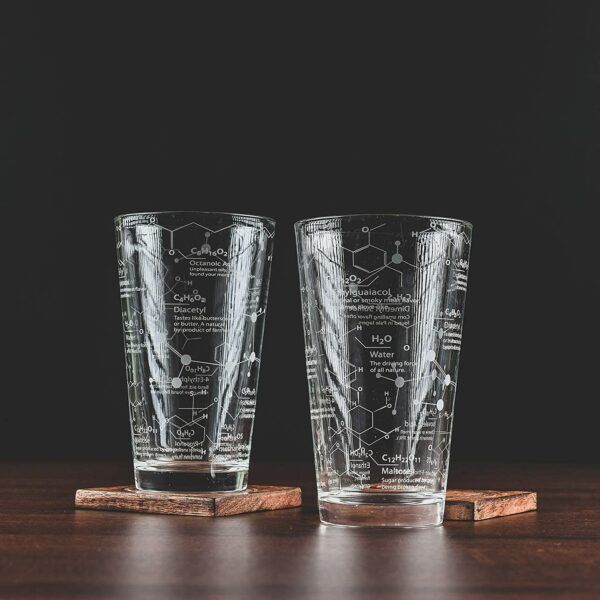 Chemistry Science Of Beer Pint Glass Set