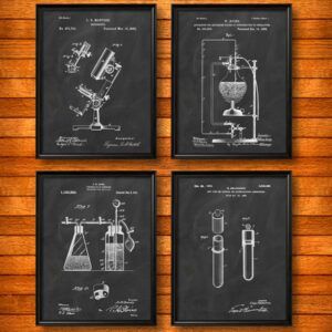 Chemistry Vintage Patent Illustration Prints