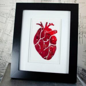 Anatomical Heart Circuit Board Wall Art