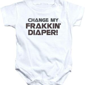Battlestar Galactica Change My Diaper Infant One Piece