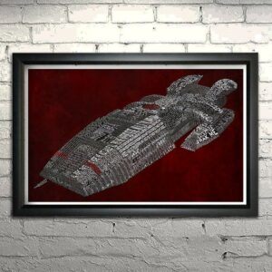Battlestar Galactica Framed Word Art Poster