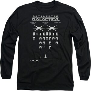 Battlestar Galactica Galaxian Mashup Long Sleeve T-Shirt
