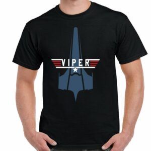 Battlestar Galactica Viper Top Gun Mashup Graphic T-Shirt