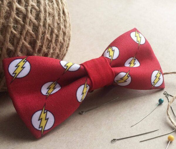 Gift Ideas For DC Comics Flash Style Bow Tie