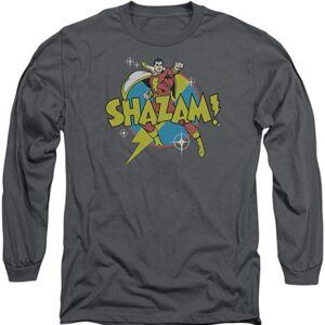 Gift Ideas For DC Comics Shazam Power Bolt Long Sleeve T-Shirt