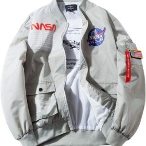 NASA Apollo Bomber Style Windbreaker Jacket