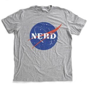 NASA Nerd Logo Graphic T-Shirt