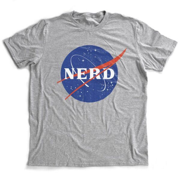 NASA Nerd Logo Graphic T-Shirt