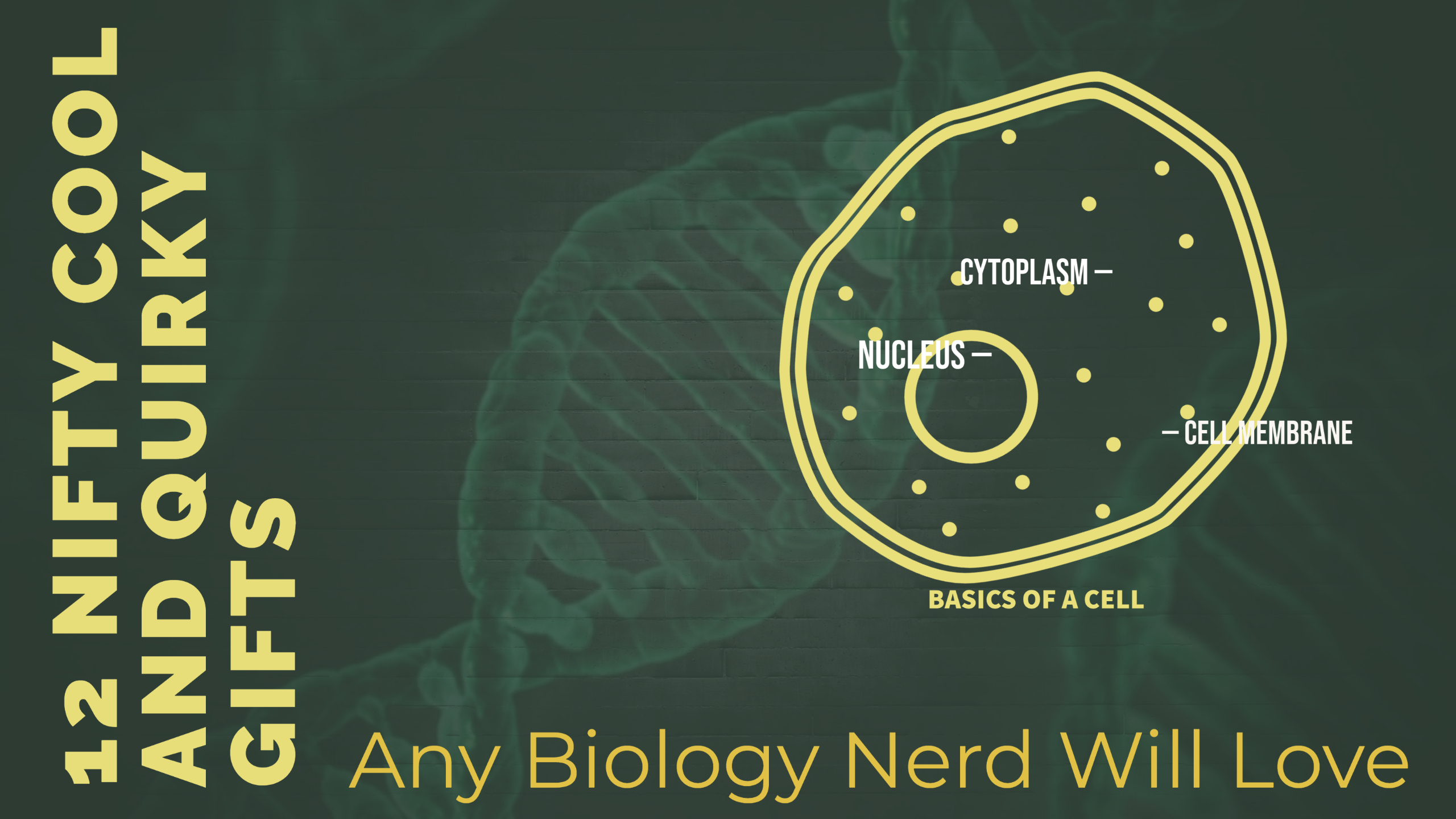 12 Nifty Cool and Quirky Gifts any Biology Nerd Will Love Header