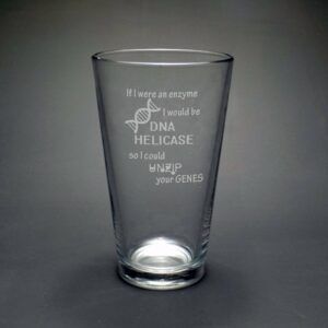 Biology DNA Helicase Humorous Beer Pint Glass