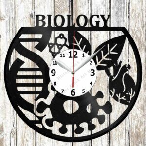 Biology Handmade Vinyl Wall Clock