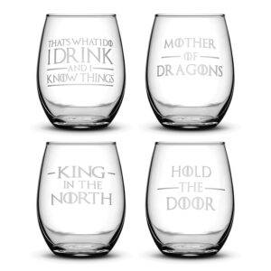 Game Of Thrones Stemless Wine Glass Set