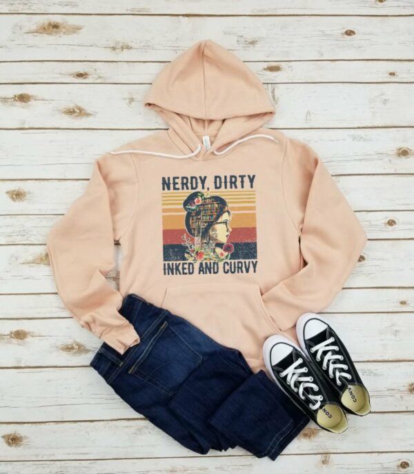 Nerdy Dirty Inked And Curvy Women's Fleece Hoodie