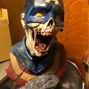 Marvel Zombie Captain America Bust