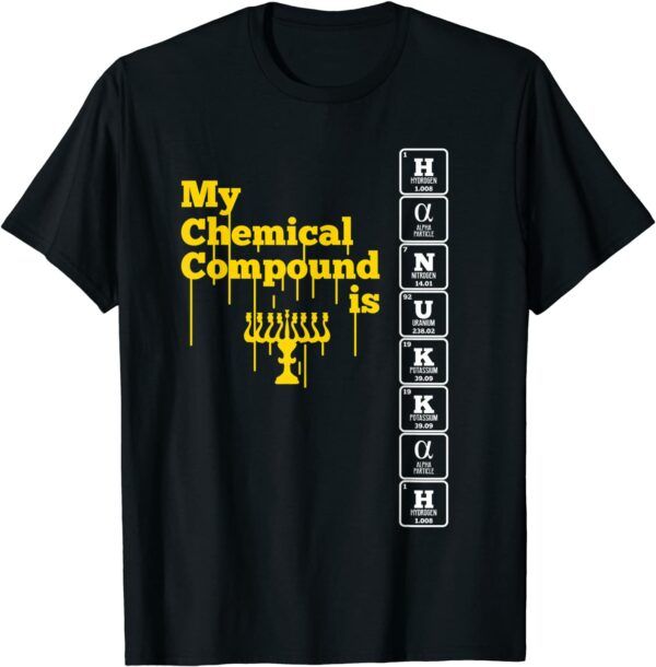 Chemistry Retro Hanukkah Graphic T-Shirt