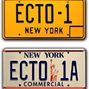 Ghostbusters Ecto 1 And 1A Replica License Plates