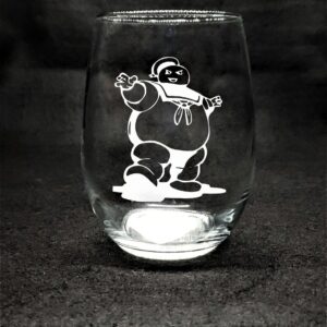 Ghostbusters Stay Puft Marshmallow Man Wine Glass