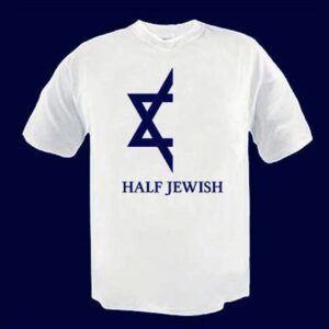 Half Jewish Nerdy Graphic T-shirt