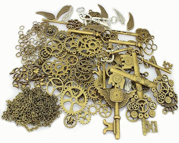 Steampunk Antiqued Mixed Charms