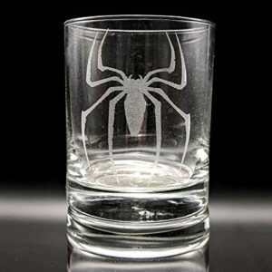 Marvel Spider-Man Engraved Whiskey Glass