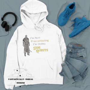 Side Quest Funny Graphic Hoodie
