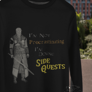 Side Quest Funny Graphic Sweatshirt