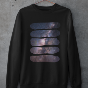 Milky Way Stripes Graphic Sweatshirt